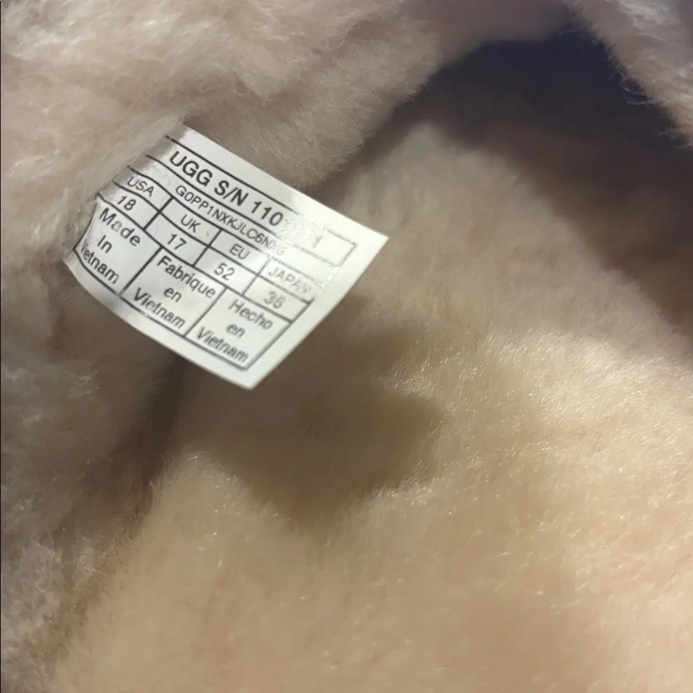 UGG Men's Brown Suede Shearling Lined Scuff Slip-Ons Slipper in Chestnut Size 18 - Picture 6 of 6